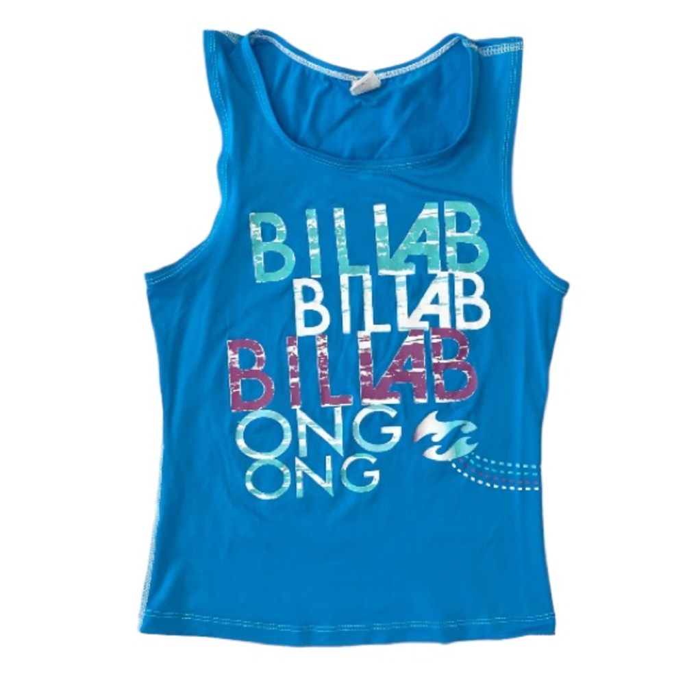 Billabong Blue Sleeveless Rash Guard